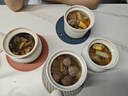 京東京造 燉盅【傳統瓦罐】陶瓷蒸蛋輔食帶蓋贈勺子 瓦罐450ML白色2只裝 曬單實(shí)拍圖