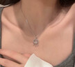s999純銀白玉髓平安鎖項鏈女輕奢小眾飾品高級感生日禮物2024新款 白玉髓平安鎖-品牌禮盒 曬單實(shí)拍圖