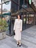 MeetMetro瑪依爾西裝連衣裙女2025秋季新款質(zhì)感職業(yè)通勤百褶裙 淺杏【現貨閃電發(fā)】 S 曬單實(shí)拍圖