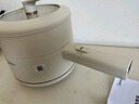 美的（Midea）電煮鍋 小電鍋 電蒸鍋 長(cháng)柄 宿舍小鍋 多功能輔食鍋 學(xué)生宿舍泡面XZE2017 1.6L配蒸籠【國家補貼】 曬單實(shí)拍圖