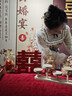 LULUALWAYS【商場同款】25新款端莊溫婉氣質(zhì)不規(guī)則蕾絲連衣裙 卡其色 S 曬單實拍圖