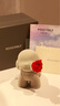 ROSEONLY 諾誓永生花玫瑰公仔甜心兔告白熊嘻嘻貓獨角獸送女友生日生日節禮物 守愛(ài)狗-小號-紅色 曬單實(shí)拍圖