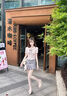 蝶嬌諾（DIEJIAONUO）連衣裙子女夏季2025新款韓系氛圍感氣質(zhì)可愛甜美日系學院風穿搭女 淺粉色套裝 S 曬單實拍圖