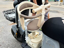 雅迪（yadea）電動車摩登光芒兒童座椅前置通配型寶寶椅安全避震電瓶車兒童座椅包圍款-米白色 曬單實拍圖