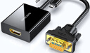 勝為（shengwei） VGA轉HDMI線(xiàn)轉接頭帶音頻供電高清視頻 適用電腦臺式主機接電視顯示器投影儀AVH1025G 曬單實(shí)拍圖