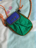 花間公主原創(chuàng  )夏日新品撞色斜挎手機包時(shí)尚出游多巴胺包輕便小包情人節送禮 綠拼紫色 曬單實(shí)拍圖