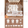 英氏（YEEHOO）嬰兒衣服夏季新生兒禮盒初生套裝剛出生寶寶滿(mǎn)月見(jiàn)面禮物用品大全 四季 20件金蛇白色 66cm 適合3-6個(gè)月禮盒裝/百歲禮 曬單實(shí)拍圖