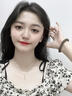 HR赫蓮娜輕奢竹節(jié)貓眼石項鏈女夏小眾2025年新款吊墜生日情人節(jié)禮物 黃金色 曬單實拍圖