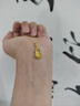 周大生 CHOW TAI SENG碎碎冰葫蘆黃金項鏈女足金項鏈七夕情人節(jié)禮物送女友老婆生日禮物 足金吊墜約1.55-1.65g+贈s925銀鏈 曬單實拍圖