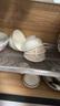 紅牡丹 陶瓷金邊米飯碗輕奢面碗湯碗家用景德鎮(zhèn)餐具中式碗組合喬遷碗碟 一季花開描金5英寸高腳碗6個 曬單實拍圖