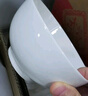 潔雅杰陶瓷面碗個(gè)人專(zhuān)用白瓷碗中式6英寸高腳米飯碗 4只裝 新骨瓷 曬單實(shí)拍圖