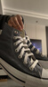 匡威（Converse）官方 All Star男女高幫帆布鞋銀霜灰灰色A02786C A02786C 37 曬單實(shí)拍圖