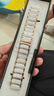 watchbond適用華為手表gt5pro陶瓷表帶gt5丨watch5女款41mm流線(xiàn)型gt4五珠陶瓷智能gt5pro女士18mm白陶瓷腕帶 真陶瓷【三珠陶瓷】玫金鑲白 GT5/5Pro/4/Watc 曬單實(shí)拍圖