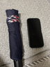 天堂 加大雨傘三折 晴雨兩用商務(wù)傘經(jīng)典格紋10骨大雨傘男女 藏青 曬單實(shí)拍圖