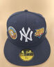 NEW ERA【七夕禮物】紐亦華MLB棒球帽世界大賽硬頂全封刺繡NY平檐帽5950 13529389-藏青色 738 58cm 曬單實拍圖