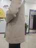 恒源祥雙面羊絨大衣秋冬款外套女中長款2025新款羊毛呢子寬松大碼外套 混白 S (110斤以內) 曬單實拍圖