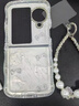 芬華克適用于OPPOFindN3Flip手機殼折疊屏oppo find n3 flip女珍珠手鏈鑲鉆KT貓蝴蝶硅膠全包防摔保護套 蝴蝶結KT貓+KT手鏈 OPPOFindN3Flip 曬單實(shí)拍圖