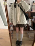 派吉鯊菱格棒球棉服外套女2025新款寬松加厚冬季棉襖夾棉學(xué)院風(fēng)棉衣 豆綠色  S 曬單實(shí)拍圖