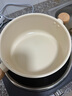 小熊（Bear）湯鍋家用陶瓷0化學(xué)涂層健康煲湯鍋寶寶輔食鍋20cm燉鍋泡面鍋 曬單實(shí)拍圖
