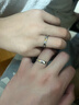 BOEAY梧桐情侶對戒情侶戒指男士純銀戒指女款男生鐘久久結求婚一對表白 【免費刻字】梧桐情侶對戒 曬單實(shí)拍圖