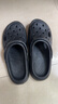 名創(chuàng)優(yōu)品（MINISO）洞洞鞋男士夏季外穿防滑厚底eva踩屎感涼鞋防臭海邊沙灘包頭拖鞋 曬單實(shí)拍圖