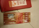 唐宗筷 天然竹筷子-招財貓10雙裝 家用酒店用 碳化竹筷餐具套裝C1091 曬單實(shí)拍圖
