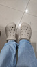 crocs卡駱馳洞洞鞋貝雅男鞋女鞋輕便耐磨一腳蹬拖鞋休閑鞋|10126 卵石色-2V3 40 (250mm) 曬單實(shí)拍圖