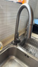 摩恩（MOEN）廚房水龍頭槍灰色抽拉360°旋轉冷熱雙控兩功能龍頭04341 曬單實(shí)拍圖
