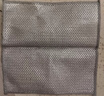 鋼絲抹布廚房家用雙面鋼絲球洗碗布不沾油鋼絲網清潔布 加厚雙層銀絲抹布【6條】 曬單實拍圖