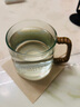 星巴克杯子透明磨砂玻璃杯男女生高顏值咖啡水杯桌面杯耐高溫杯子伴手禮 藤編杯473ml 曬單實(shí)拍圖