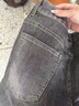 謙集（QIANJI）夏季薄款牛仔短褲男寬松潮牌輕奢內印花中褲時(shí)尚潮流刺繡五 黑灰色 【IT5181黑灰】 30 建議體重120-128斤穿 曬單實(shí)拍圖