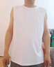 名創(chuàng)優(yōu)品（MINISO）冰絲背心男2025新款防曬透氣男士運(yùn)動(dòng)健身無袖坎肩t恤 白 XL 曬單實(shí)拍圖