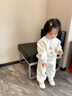 泰蘭尼斯秋季新品男寶寶赤足鞋寶寶鞋嬰幼兒學步鞋女寶寶防滑軟底步前鞋 白/杏色 21 內(nèi)長14.0適合腳長12.8-13.2 曬單實拍圖