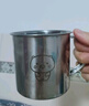 onlycook316L口杯水杯 兒童水杯早餐牛奶杯 嬰幼兒飲水杯 無蓋熊貓360ml 曬單實(shí)拍圖