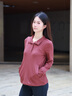 AIGLE【李沁同款】25年秋季新品艾高半拉抓絨上衣女士戶(hù)外運動(dòng)立領(lǐng)上衣 BO002茜草棕色 38 曬單實(shí)拍圖