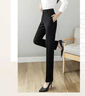 皮爾卡丹（pierre cardin）黑色西裝褲女春秋季2026年新款直筒高腰大碼長(cháng)褲職業(yè)通勤正裝西褲 黑色高個(gè)子款165以上 黑色高個(gè)子 2XL XXL/30126-135斤 曬單實(shí)拍圖