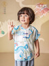 漢宮優(yōu)品男童套裝夏季短袖周歲漢服兒童新中式國風(fēng)嬰兒分衣服龍寶寶夏裝 俏若游龍 110 曬單實(shí)拍圖