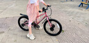 途銳達(dá)超輕兒童自行車3-6-8歲女孩男孩腳踏車小孩學(xué)生單車18寸蜂鳥(niǎo)粉 曬單實(shí)拍圖