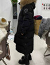 東北極寒鵝絨羽絨服女長(cháng)款過(guò)膝加厚哈爾濱旅游防寒零下40度工裝男 女款黑色-極寒保暖 L -(鵝絨436g)貉子真毛領(lǐng) 曬單實(shí)拍圖