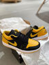 FIAA21RSQ莆田純原時(shí)尚滑板鞋青少年學(xué)生校園籃球鞋男女情侶AJ1運動(dòng)休閑鞋 AJ喬1大黃蜂（高版本+吱吱響） 36 曬單實(shí)拍圖