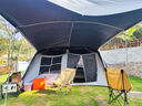 牧高笛（MOBIGARDEN）帳篷 戶外露營黑膠防曬速開帳篷假日山居10.9 NX23661017 晨霧白 曬單實拍圖