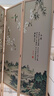 祥朗實(shí)木屏風(fēng)隔斷玄關(guān)現代簡(jiǎn)約可移動(dòng)折疊家用遮擋簾客廳新中式推拉 玉蘭花 2米高X0.5米寬一扇 曬單實(shí)拍圖