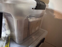 禧天龍塑料衣物收納箱玩具整理箱55L 透明 3個(gè)裝 帶輪 曬單實(shí)拍圖