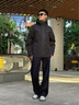 森馬（Semir）防護外套|商場(chǎng)同款中國國家地理系列羽絨服男三合一冬裝 黑色（番鴨絨）90001 M 曬單實(shí)拍圖