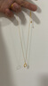 中國黃金（CHINA GOLD）黃金項鏈女士足金莫比烏斯環(huán)吊墜七夕情人節禮物送女友老婆 莫比烏斯項鏈約5.3g 曬單實(shí)拍圖