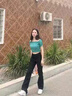 UKMR窄版直筒牛仔褲女高腰2025春夏款黑色顯瘦煙管加長版高個子拖地褲 黑色(加長褲) 常規(guī) L (體重建議105-115斤內(nèi)) 曬單實拍圖