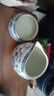 兮元記青花汝窯茶漏茶濾一體茶葉過濾網(wǎng)泡茶神器茶隔茶配滿花描金琺瑯彩 繁花米黃汝窯圓形茶漏套組+公杯 曬單實拍圖