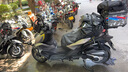 適用隆鑫無(wú)極SR250GT改裝多功能擴展拓展桿車(chē)頭手機導航支架配件 黑色 曬單實(shí)拍圖