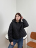 波司登25年輕薄羽絨服女短款90絨連帽菱格保暖外套B250135316 曬單實拍圖
