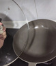 九陽（Joyoung）炒鍋炒菜不粘鍋平底鍋煎鍋有鈦鍋電磁爐燃氣通用0氟鈦瓷玉棠30cm 曬單實拍圖